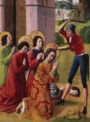 Martyrdom of Saints Cosmas and Damian with Their Three Brothers, Part of an Altarpiece